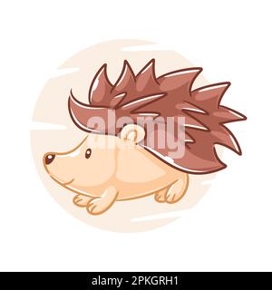 Süßes Stacheltier-Cartoon-Design Stock Vektor