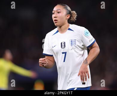 London, Großbritannien. 6. April 2023. Lauren James von England beim Finalissima-Spiel der Damen CONMEBOL/UEFA im Wembley Stadium, London. Das Bild sollte lauten: Paul Terry/Sportimage Credit: Sportimage/Alamy Live News Stockfoto