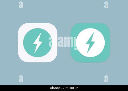 Vektor der Symbole für das elektrische Eco-Licht Stock Vektor