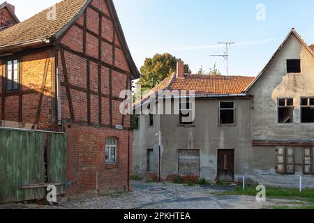 Fachwerkhaus in harsleben Stockfoto