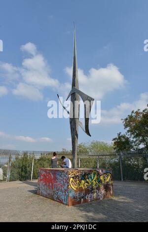 Wiedervereinigungsdenkmal, Bunker, Volkspark Humboldthain, Gesundbrunnen, Mitte, Berlin, Deutschland Stockfoto