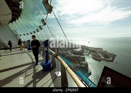 Spinnaker Tower, Portsmouth, Hampshire, Großbritannien, Großbritannien, Großbritannien, Großbritannien, Stockfoto