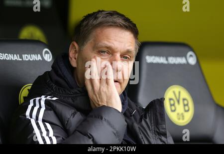 Dortmund, Deutschland. 08. April 2023. firo : 08.04.2023, Fußball, 1. Liga, 1. Bundesliga, Season 2022/2023, BVB, Borussia Dortmund - Union Berlin Oliver RUHNERT, Union, Portrait Credit: dpa/Alamy Live News Stockfoto