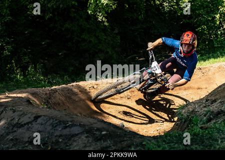 Brevard College Radrennen Stockfoto