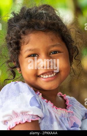 Gesichter Perus: Ribernos vom Amazonas Stockfoto