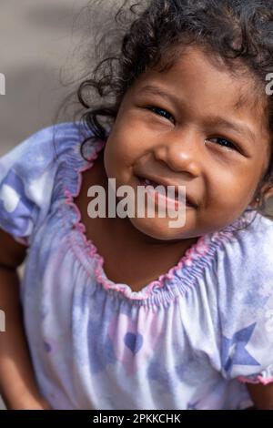 Gesichter Perus: Ribernos vom Amazonas Stockfoto