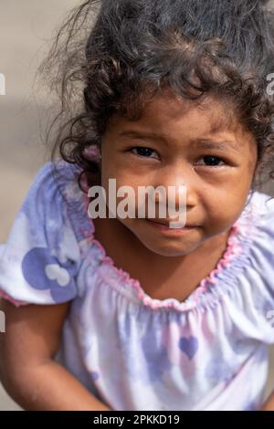 Gesichter Perus: Ribernos vom Amazonas Stockfoto