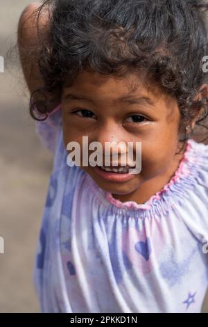 Gesichter Perus: Ribernos vom Amazonas Stockfoto