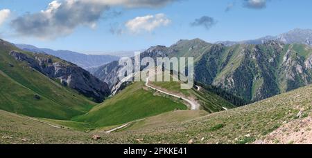 Moldo Ashuu Pass, Naryn Region, Kirgisistan, Zentralasien, Asien Stockfoto