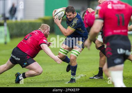 Treviso, Italien. 08. April 2023. Monigo Stadium, Treviso, Italien, 08. April 2023, 08/04/2023; Foto Alfio Guarise; Challenge Cup; Stadio Monigo Treviso; Benetton Treviso vs Cardiff Rugby; Rugby; Quarti di Finale; während der Viertelfinale - Benetton Rugby vs Cardiff - Rugby Challenge Cup Credit: Live Media Publishing Group/Alamy Live News Stockfoto