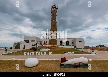 Leuchtturm in Cabo Polonio, Departement Rocha, Uruguay, Südamerika Stockfoto