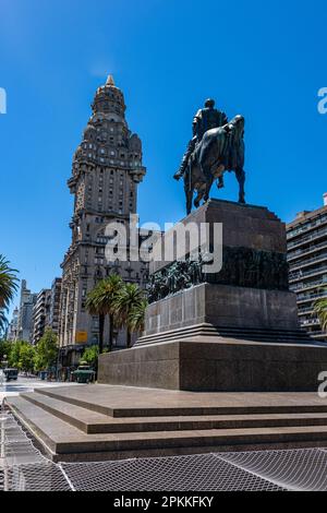 Independence Square, Montevideo, Uruguay, Südamerika Stockfoto