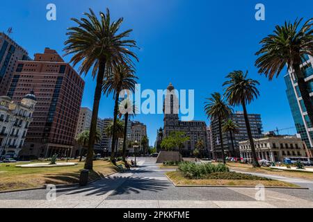 Independence Square, Montevideo, Uruguay, Südamerika Stockfoto