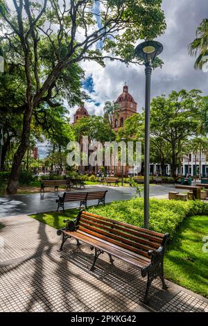 Die Kathedrale St. Lawrence, Santa Cruz de la Sierra, Bolivien, Südamerika Stockfoto