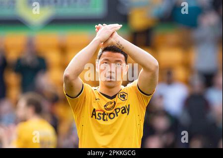 Molineux, Wolverhampton, Großbritannien. 8. April 2023. Während des Spiels der Premier League zwischen Wolverhampton Wanderers und Chelsea in Molineux, Wolverhampton, am Samstag, den 8. April 2023. (Foto: Gustavo Pantano | MI News) Guthaben: MI News & Sport /Alamy Live News Stockfoto