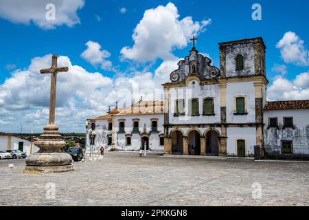 Sao Francisco Kirche, Sao Francisco Platz, UNESCO-Weltkulturerbe, Sao Cristovao, Sergipe, Brasilien, Südamerika Stockfoto