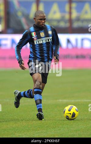 Mailand, Italien, 30/11/2011 : Samuel Eto’o während des Spiels Inter Palermo Stockfoto