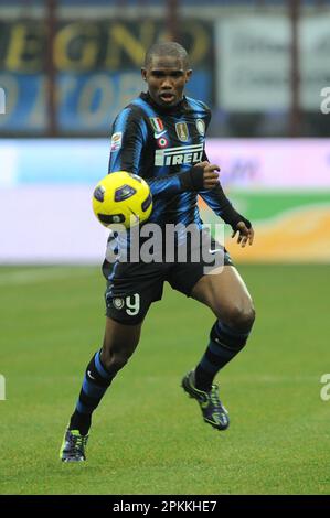 Mailand, Italien, 30/11/2011 : Samuel Eto’o während des Spiels Inter Palermo Stockfoto