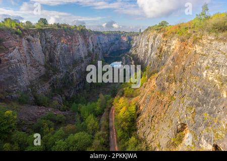 Steinbruch Velka Amerika (Big America), Morina nahe Prag, Mittelböhmen, Tschechische Republik (Tschechien), Europa Stockfoto