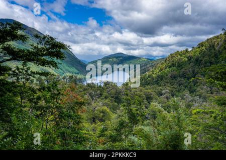 Tinquilco Lake, Huerquehue National Park, Pucon, Chile, Südamerika Stockfoto