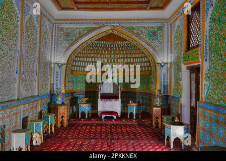 Kurinischer Khana (Thronsaal), Zitadelle Kunya Ark, Ichon Qala (Itchan Kala), UNESCO-Weltkulturerbe, Khiva, Usbekistan, Zentralasien, Asien Stockfoto