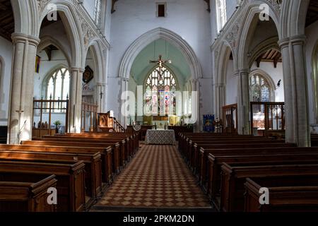 Die Priory der heiligen Margarete von Antioch und die Kirche St. Andrews Stockfoto