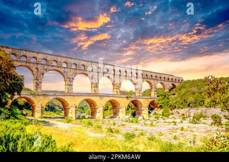 Pont Du Gard, Frankreich Stockfoto