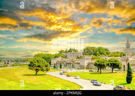 Blick über Avignon, Frankreich Stockfoto