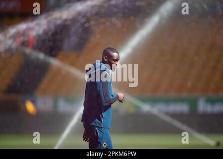 Molineux, Wolverhampton, Großbritannien. 8. April 2023. Toti of Wolves vor dem Spiel der Premier League zwischen Wolverhampton Wanderers und Chelsea in Molineux, Wolverhampton, am Samstag, den 8. April 2023. (Foto: Gustavo Pantano | MI News) Guthaben: MI News & Sport /Alamy Live News Stockfoto