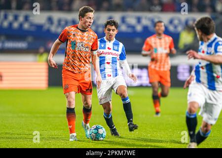 Heerenveen, Niederlande. 08. April 2023. HEERENVEEN, NIEDERLANDE - APRIL 8: Carel Eiting des FC Volendam während des niederländischen Eredivisie-Spiels zwischen SC Heerenveen und FC Volendam am Abe Lenstra Stadion am 8. April 2023 in Heerenveen, Niederlande (Foto von Andre Weening/Orange Pictures). Credit: Orange Pics BV/Alamy Live News Stockfoto