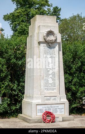 Grundisburgh War Memorial, Suffolk England Stockfoto