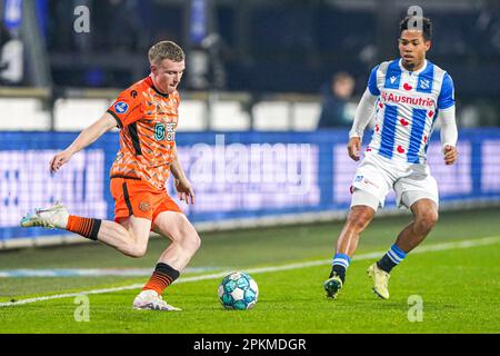 Heerenveen, Niederlande. 08. April 2023. HEERENVEEN, NIEDERLANDE - APRIL 8: Derry Murkin vom FC Volendam während des niederländischen Eredivisie-Spiels zwischen SC Heerenveen und FC Volendam am Abe Lenstra Stadion am 8. April 2023 in Heerenveen, Niederlande (Foto von Andre Weening/Orange Pictures). Credit: Orange Pics BV/Alamy Live News Stockfoto