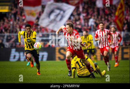 Dortmund, Deutschland. 8. April 2023. Union's Paul Jaeckel Borussia Dortmund - Union Berlin 08.04.2023 Copyright (nur für journalistische Zwecke) von: Stockfoto