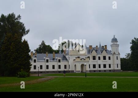 Blick auf die Burg Alatskivi in Estland Stockfoto