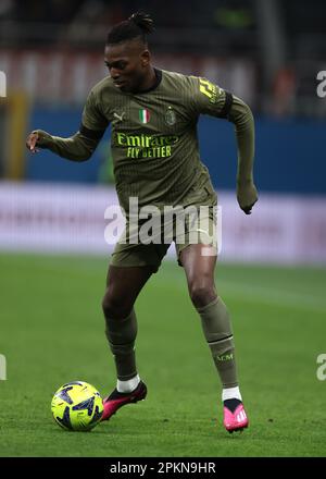 Mailand, Italien, 7. April 2023. Rafael Leao von AC Milan beim Spiel der Serie A in Giuseppe Meazza, Mailand. Der Bildausdruck sollte lauten: Jonathan Moscrop/Sportimage Stockfoto