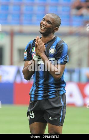 Mailand, Italien, 23/04/2011 : Samuel Eto’o während des Spiels Inter Lazio Stockfoto