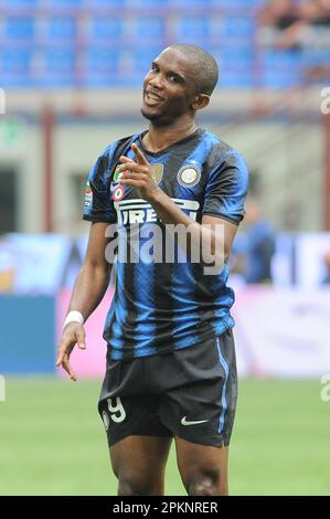 Mailand, Italien, 23/04/2011 : Samuel Eto’o während des Spiels Inter Lazio Stockfoto