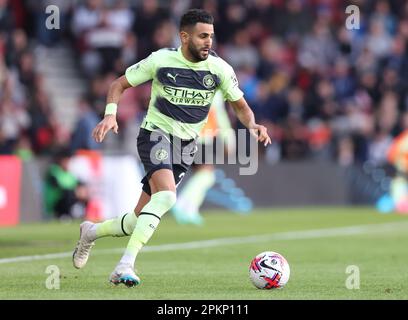 Southampton, Großbritannien. 8. April 2023. Riyad Mahrez von Manchester City während des Premier League-Spiels im St. Mary's Stadium, Southampton. Das Bild sollte lauten: Paul Terry/Sportimage Credit: Sportimage/Alamy Live News Stockfoto