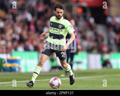 Southampton, Großbritannien. 8. April 2023. Bernardo Silva aus Manchester City während des Premier League-Spiels im St. Mary's Stadium in Southampton. Das Bild sollte lauten: Paul Terry/Sportimage Credit: Sportimage/Alamy Live News Stockfoto