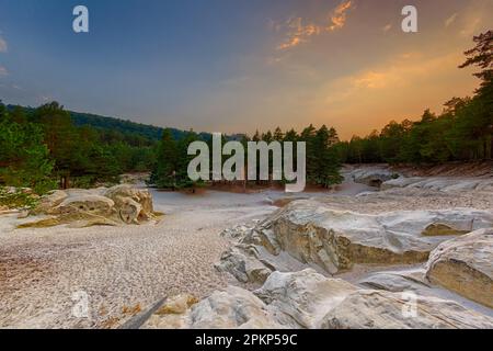 Heers Sandstone Höhlen in der Nähe von Blankenburg Tierra del Fuego Stockfoto