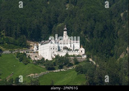 Convento Monte Maria, Burgusio, Burgeis, Südtirol, Italien, Europa Stockfoto