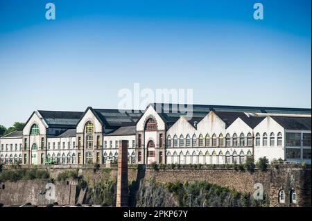 Fabrikgebäude, Brest, Bretagne, Frankreich, Europa Stockfoto