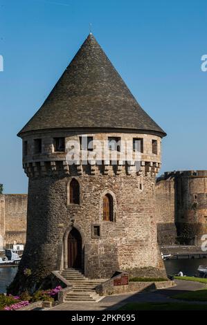 Tour Tanguy, mittelalterlicher Turm, Brest, Bretagne, Frankreich, Europa Stockfoto