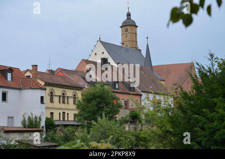 Altstadt, Volkach, Bayern, Deutschland, Europa Stockfoto