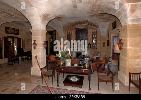 Finca Els Calderers, Wohnzimmer, Sant Joan, Mallorca, Spanien, Europa Stockfoto