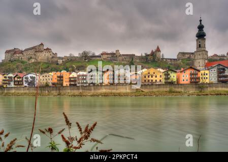 Das längste Schloss der Welt Burghausen Stockfoto