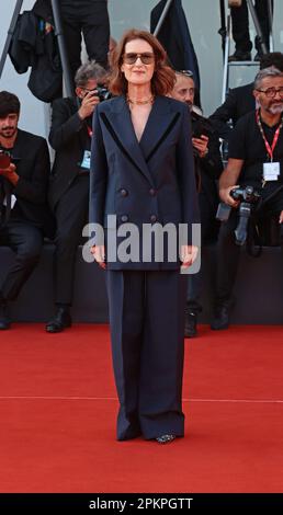 VENEDIG, ITALIEN - 06. SEPTEMBER: Joanna Hogg besucht den roten Teppich „die ewige Tochter“ beim Venice Film Festival 79. am 06. September 2022 in Venedig Stockfoto