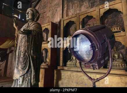 Atlas Studios ist ein Filmstudio, 5 Kilometer (3,1 Meilen) westlich der Stadt Ouarzazate, Marokko. Gemessen an der Fläche, ist es die weltweit größte f Stockfoto