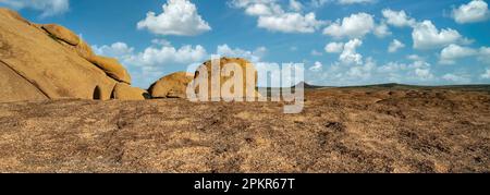 Namibisch die Felsen der Spitzkoppe im Damaraland, Landschaft Stockfoto