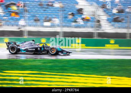 Arthur Leclerc von Monaco und das Damm-Team, das sich F2 für die Albert Park Grand Prix-Strecke qualifiziert. Stockfoto